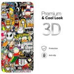Creative Doodle Pattern Back Skin for LG G8X ? Matte Finish Wrap | Reddmart - Image 2