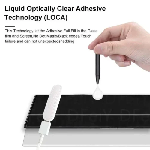 Curved UV Glass + 3D Lens Protector for Galaxy S23 Ultra 5G | Reddmart - Image 4