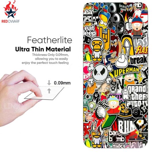 Creative Doodle Pattern Back Skin for LG G8X ? Matte Finish Wrap | Reddmart - Image 3