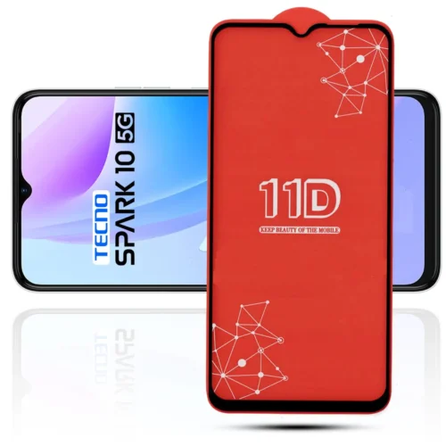11D Tempered Glass for Tecno Spark 10 5G (Pack of 2) | Reddmart