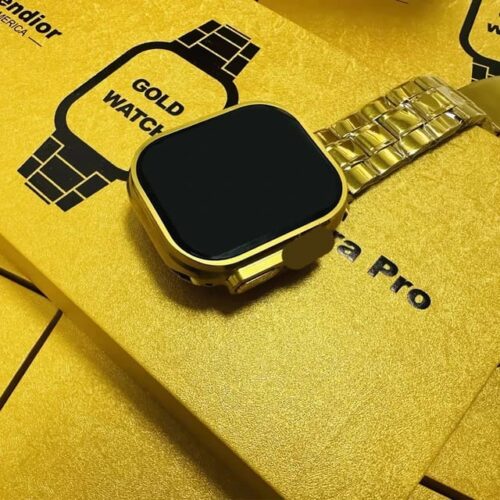 G9 Ultra Pro Smartwatch Gold Edition with IP68, Compass & 3 Straps | Reddmart - Image 2