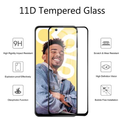 11D Tempered Glass for Realme C55 (Pack of 2) | Reddmart - Image 4