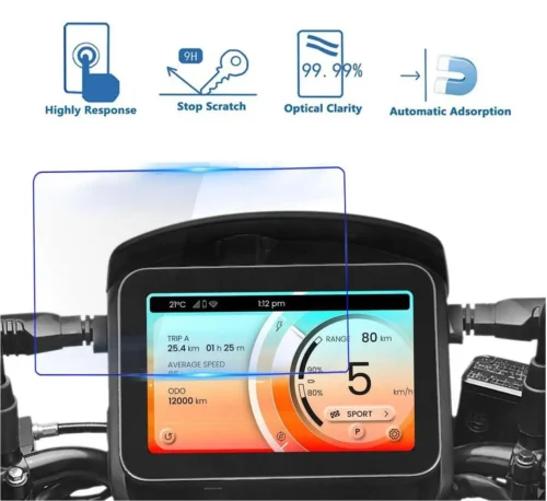 Digital Instrument Console Screen Protector for Hero Vida V1 PRO / PLUS – Scratch Resistant (Pack of 1) | Reddmart - Image 5