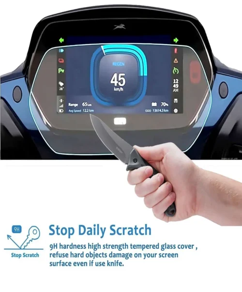 Digital Instrument Console Screen Protector for TVS iQube S – Scratch Resistant (Pack of 1) | Reddmart - Image 3