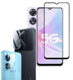 11D Glass + 3D Lens Protector for Oppo A78 5G | Reddmart
