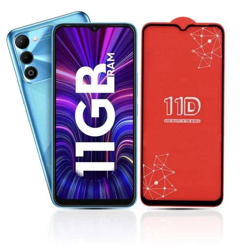 11D Tempered Glass for Tecno Spark 9 (Pack of 2) | Reddmart - Image 1
